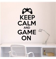 Sticker Keep Calm and game on
