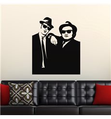 Sticker Silhouette Blues brothers