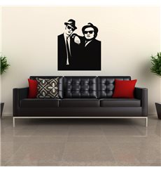 Sticker Silhouette Blues brothers