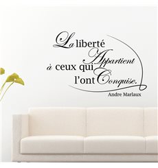 Sticker La liberté - André Malraux