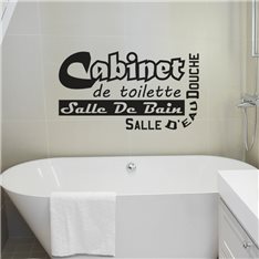  Sticker Cabinet de toilette - Salle de bain