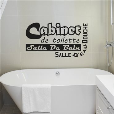 Sticker Cabinet de toilette - Salle de bain - stickers salle de bain & stickers muraux - fanastick.com