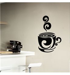 Sticker Design tasse de café chaud
