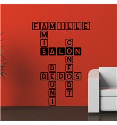 Sticker Famille, salon, repos