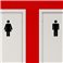 Sticker Silouhette homme et femme - stickers wc & stickers toilette - fanastick.com