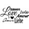 Sticker Amour mots - stickers amour & stickers muraux - fanastick.com