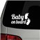 Sticker auto Baby on board et pieds - stickers bébé à bord & stickers muraux - fanastick.com