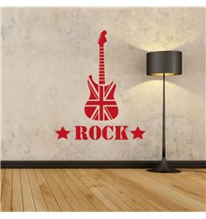 Sticker Guitar Rock - Union Jack