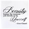 Sticker Beauty begins the moment… - Coco Chanel - stickers citations & stickers muraux - fanastick.com
