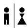 Sticker Caricature homme et femme - stickers wc & stickers toilette - fanastick.com