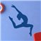 Sticker gymnaste fille 2 - stickers chambre fille & stickers enfant - fanastick.com