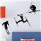 Sticker série de skieurs - stickers chambre garçon & stickers enfant - fanastick.com