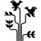 Sticker Arbre avec des oiseaux - stickers arbre & stickers muraux - fanastick.com