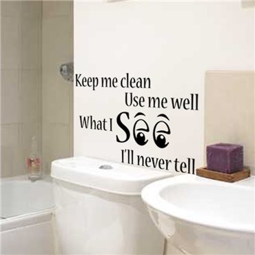 Sticker Keep clean - stickers wc & stickers toilette - fanastick.com