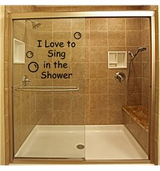Sticker Sing shower