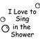 Sticker Sing shower - stickers salle de bain & stickers muraux - fanastick.com