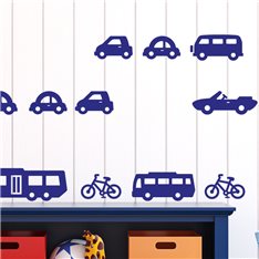  Sticker 20 véhicules de transport