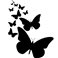 Sticker Lignée de papillons - stickers papillon & stickers muraux - fanastick.com