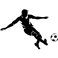 Sticker Footballeur en action - stickers foot & stickers muraux - fanastick.com