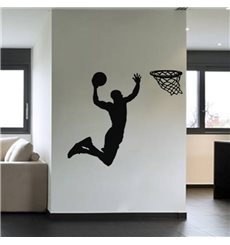 Sticker Basketteur avant un dunk