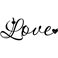 Sticker Love calligraphie - stickers amour & stickers muraux - fanastick.com