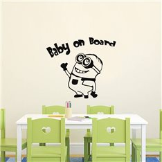  Sticker Baby on board dessin animé