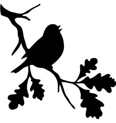 Sticker branche et l'oiseau 1