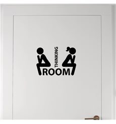 Sticker Toilettes Thinking Room