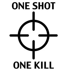 Sticker cible d'un projectile