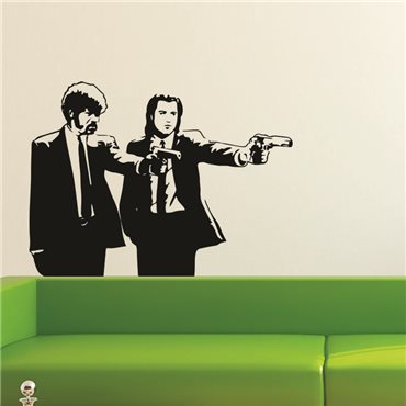 Sticker Personnages Pulp fiction - stickers personnages & stickers muraux - fanastick.com