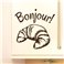 Sticker déco Bonjour - stickers cuisine & stickers muraux - fanastick.com